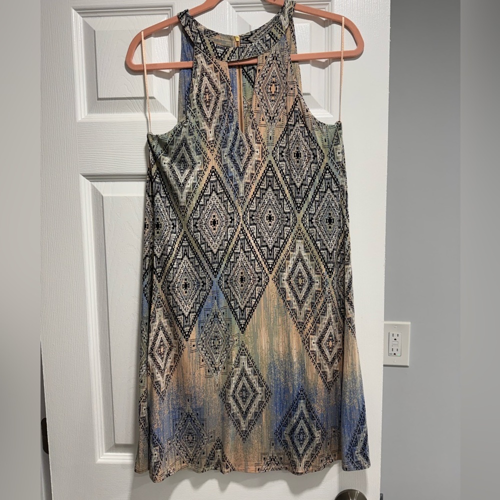 Tart Multicolor Geometric Maxi Dress